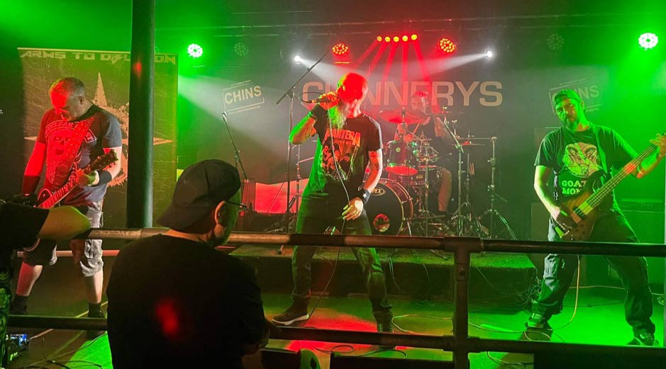 Arms To Oblivion playing live